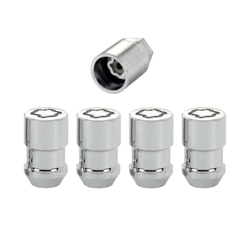 McGard — McGard Wheel Lock Nut Set - 4pk. (Cone Seat) 1/2-20 RH-LH / 13/16 Hex / 1.46in. Length - Chrome - view 1