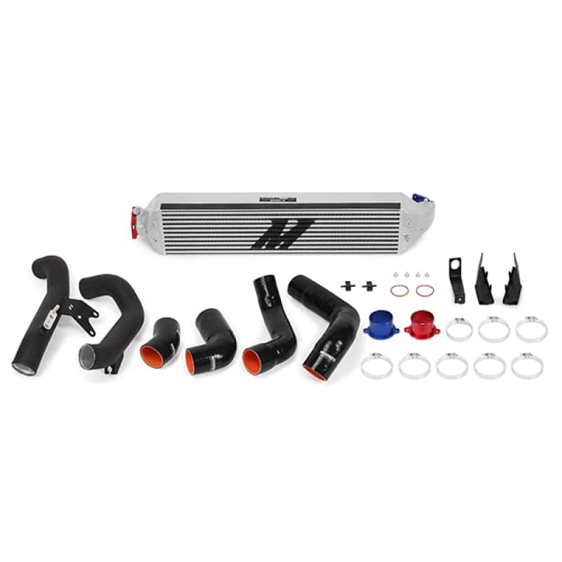 Mishimoto — Mishimoto 2016+ Honda Civic 1.5T / 2017+ Honda Civic Si Silver Intercooler Kit w/Black Pipes - view 1