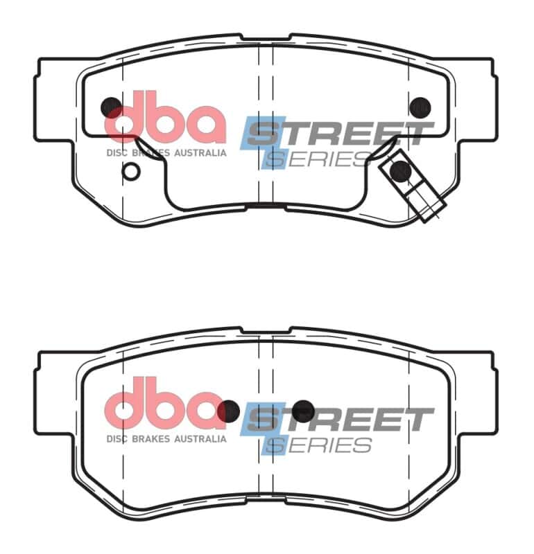 DBA — DBA 07-09 Hyundai Elantra (Rear Rotor) Street Series Rear Brake Pads
Brake Pad - view 1