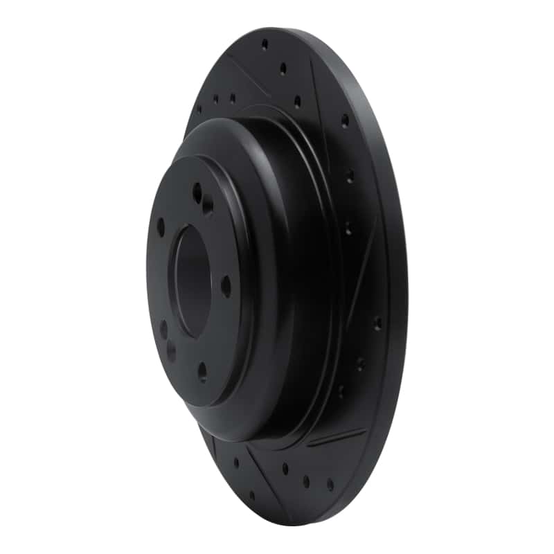 R1 Concepts — R1 10-16 Hyundai Genesis Coupe Rear Right Drilled & Slotted Black Brake Rotor
R1 Brake Rotor Drill - view 2