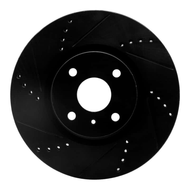 R1 Concepts — R1 2016-2025 Fiat 124 Spider Front Left Drilled & Slotted Black Brake Rotor
R1 Brake Rotor Drill - view 1