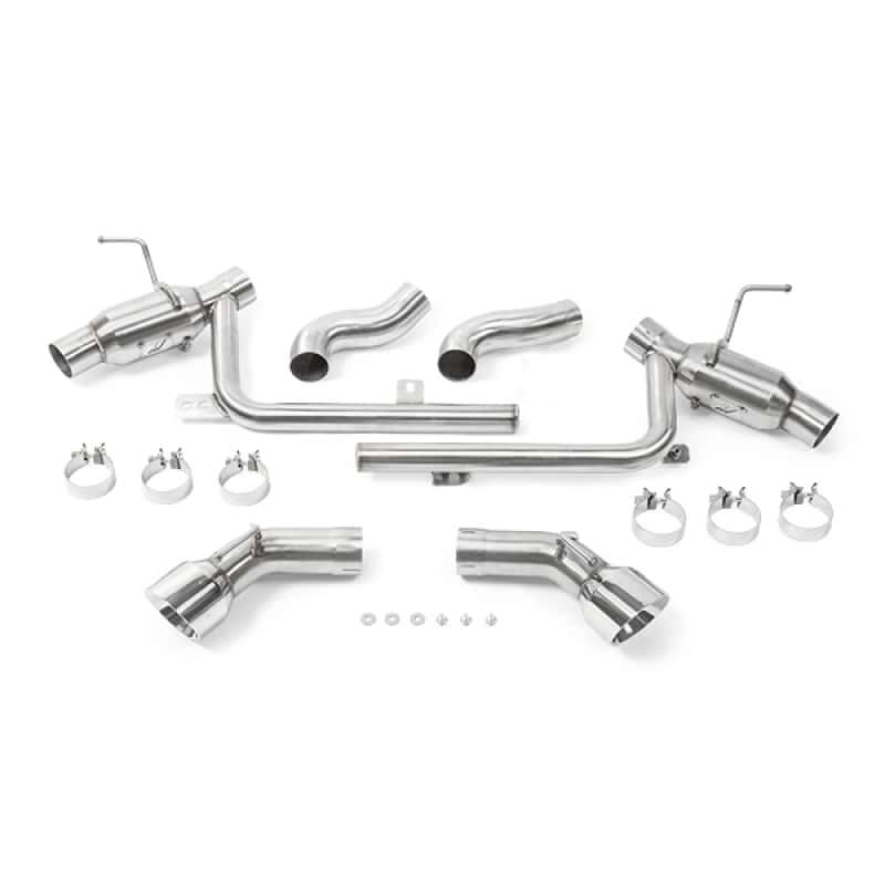 Mishimoto — Mishimoto 2016+ Chevrolet Camaro SS Dual-Tip Pro Axle Back Exhaust w/ Polished Tips - view 2
