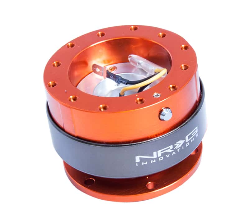 NRG — NRG Quick Release Gen 2.0 - Orange Body / Titanium Chrome Ring - view 4