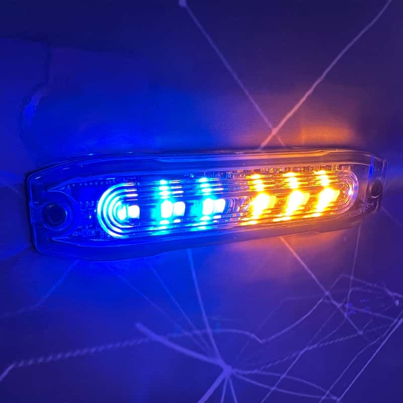 Putco — Putco Stinger Lighthead w/ Amber/White/Blue Strobe LED - 1 LED Light - view 5