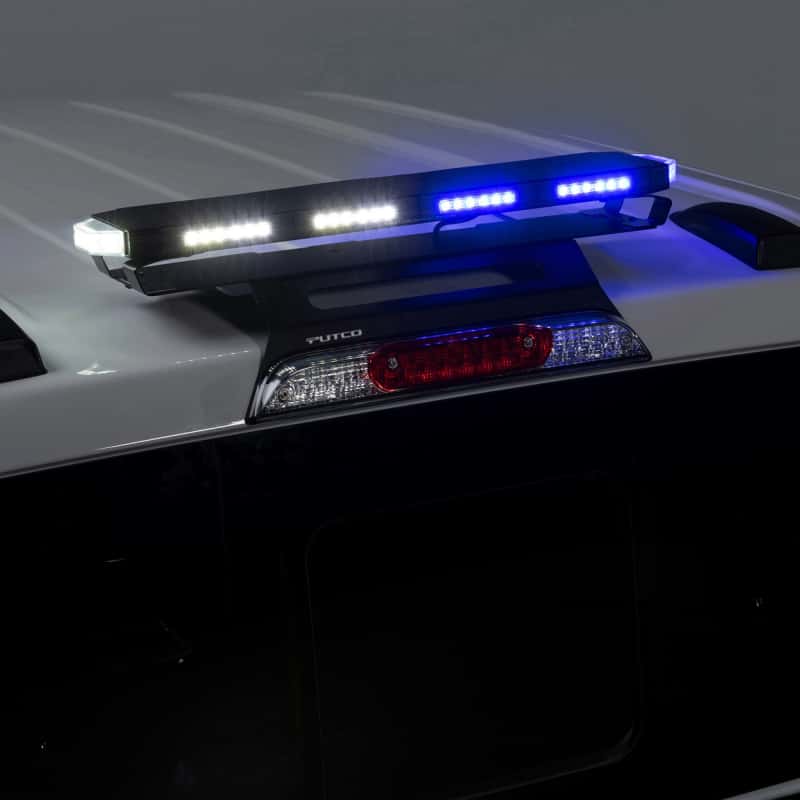 Putco — Putco 24In Universal 24In Tri Color Hornet Light (Amber/Blue/White) - LED Stealth Rooftop Strobe Bar - view 5