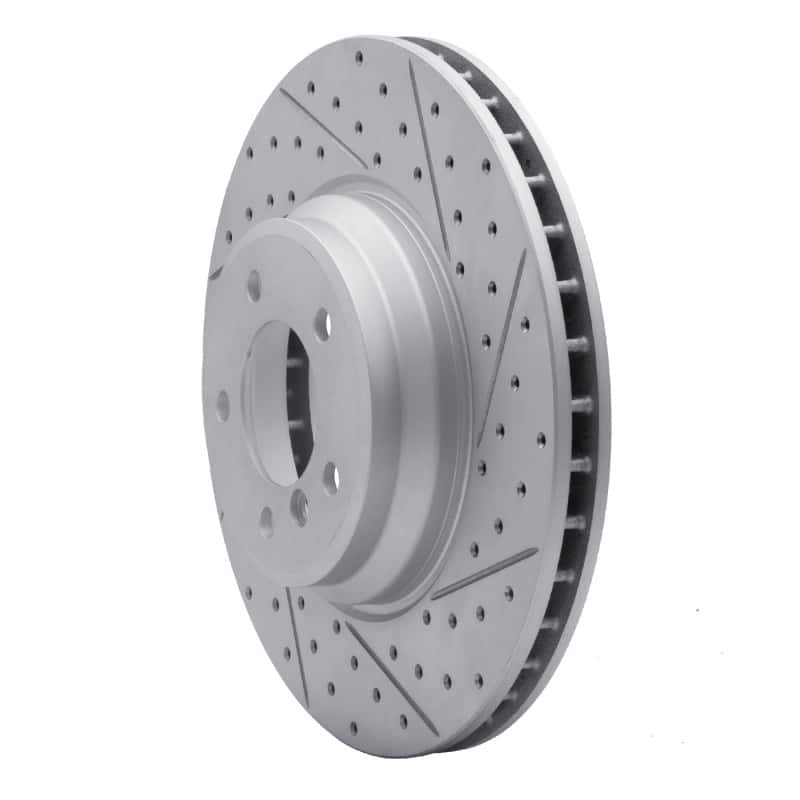 R1 Concepts — R1 07-15 BMW 335I Front Right Drilled & Slotted Geo-Carbon Rotor - view 2