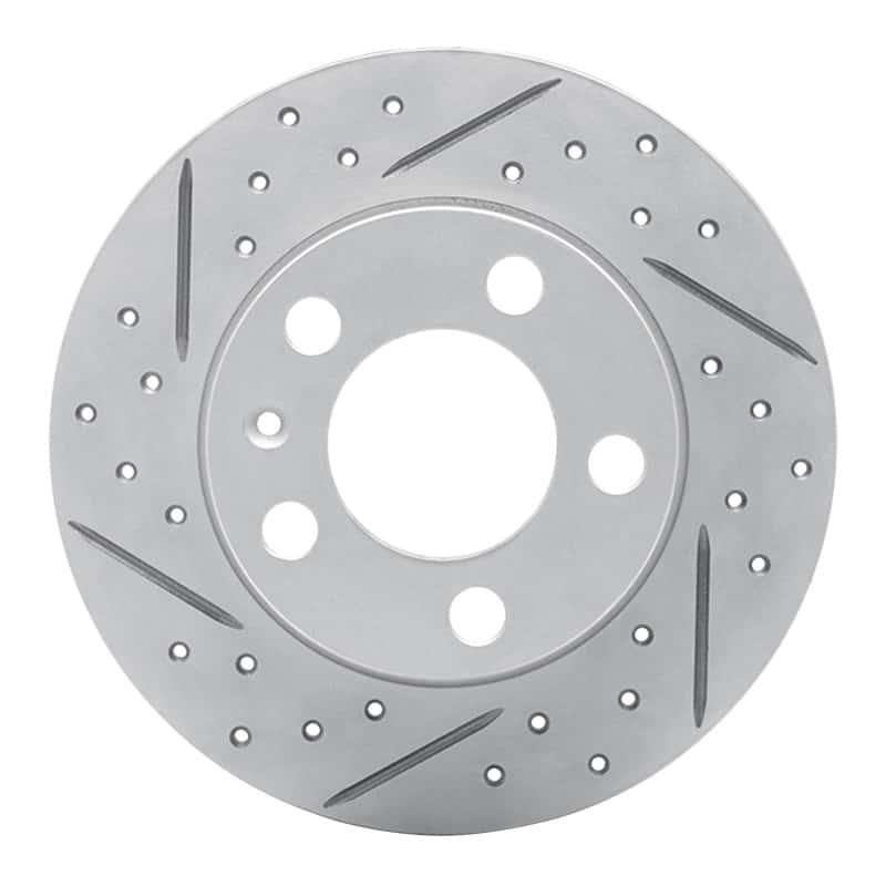 R1 Concepts — R1 98-24 Audi Tt Rear Left Drilled & Slotted Geo-Carbon Rotor - view 1