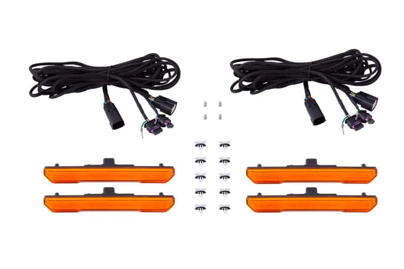 Diode Dynamics — Diode Dynamics 20-21 Sierra 2500/3500 HD LED Sequential Sidemarkers - Amber Set - view 1