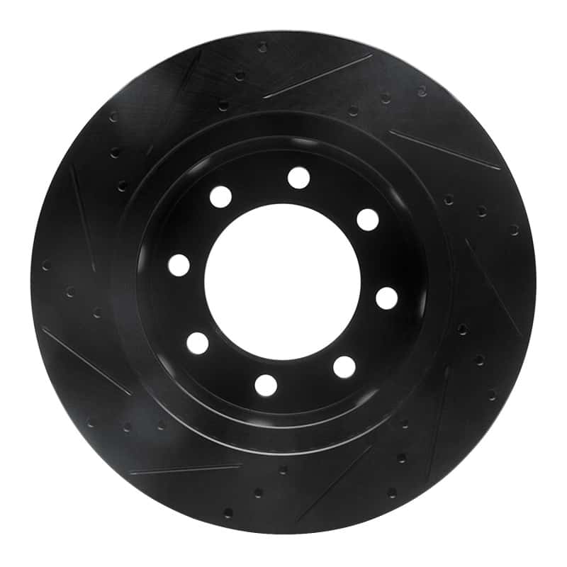 R1 Concepts — R1 03-08 Dodge Ram 3500 Front Right Drilled & Slotted Black Brake Rotor
R1 Brake Rotor Drill - view 5
