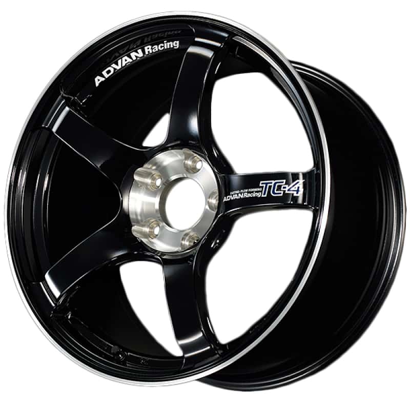 Advan — Advan TC4 SE 18x9.5 +45 5x120 Racing Gloss Black and Diamond Cut Wheel - view 2