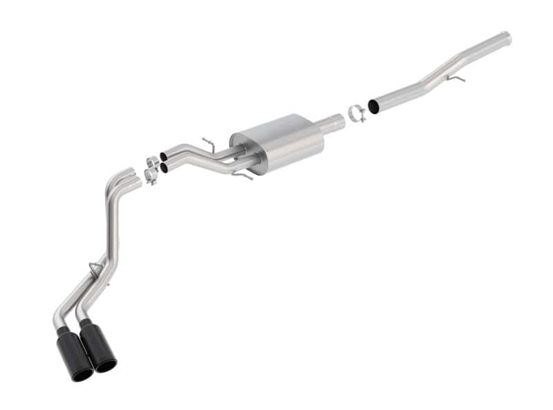 Borla — Borla 14 Silv/Sierra 1500 EC Std/CC Short 143.5in WB S-Type Black Tip Dual Rolled Side Exit CB Exht
Cat-Back System
ExhstSysKt - view 8