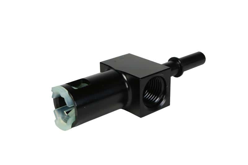 Aeromotive — Aeromotive 5/16in Quick Connect with AN-06 port and 1/8in gauge port
Fitting - view 3