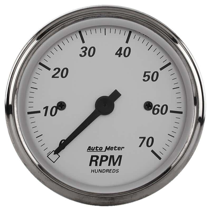 AutoMeter — AutoMeter Gauge Tachometer 3-1/8in. 7K RPM In-Dash American Platinum
GA 3-1/8" 7K RPM AP - view 2