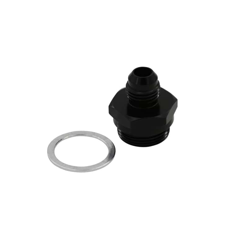 Aeromotive — Aeromotive AN-06 Holley Carb 7/8in x 20 Thread Dual Feed Bowl Adapter Fitting
Fitting - view 2