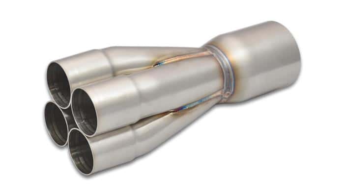 Vibrant — Vibrant 4-1 SS Merge Collectors (1-3/4in Inlet Slipover ID 2-1/2in Merge Outlet OD) Single Unit
1.75"ID2.5"OD4-1Cltr
1.75ID2.5OD4-1Collct
Exhaust Collector - view 4