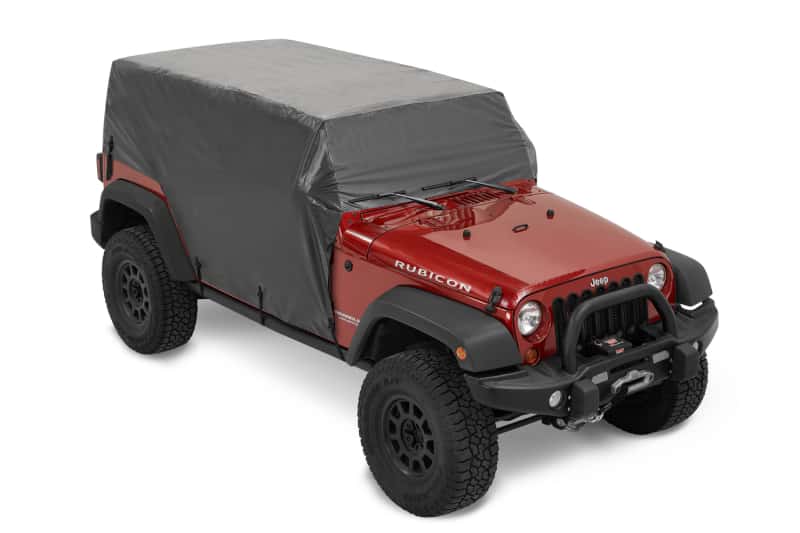 Bestop — Bestop 07-18 Jeep Wrangler JK / 18-26 JL 4-Door All Weather Trail Cover (Black Hard Top)
Trail Cover - view 2
