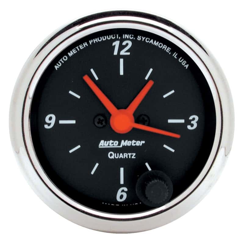 AutoMeter — Autometer Designer Black 2-1/16in Analog 12 Hour Clock
2" CLOCK ANALOG DB - view 3