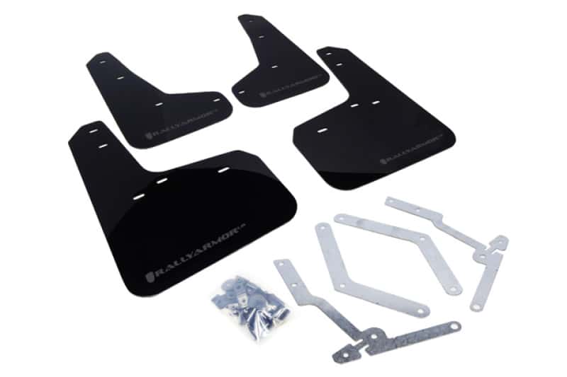 Rally Armor — Rally Armor 12-19 Ford Focus ST / 16-19 RS Black Mud Flap w/Grey Logo
Mud Flap - view 1