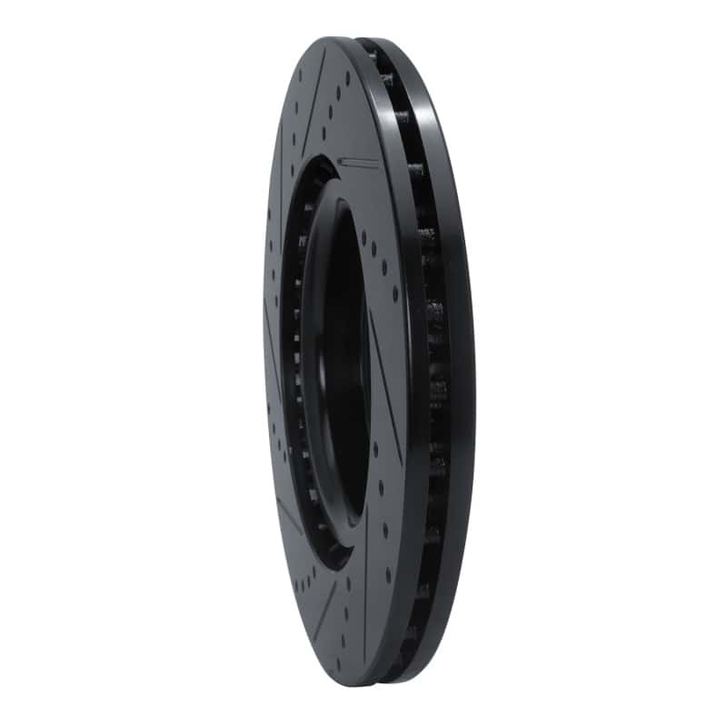 R1 Concepts — R1 18-25 Subaru WRX STI Front Right Drilled & Slotted Black Brake Rotor
R1 Brake Rotor Drill - view 4
