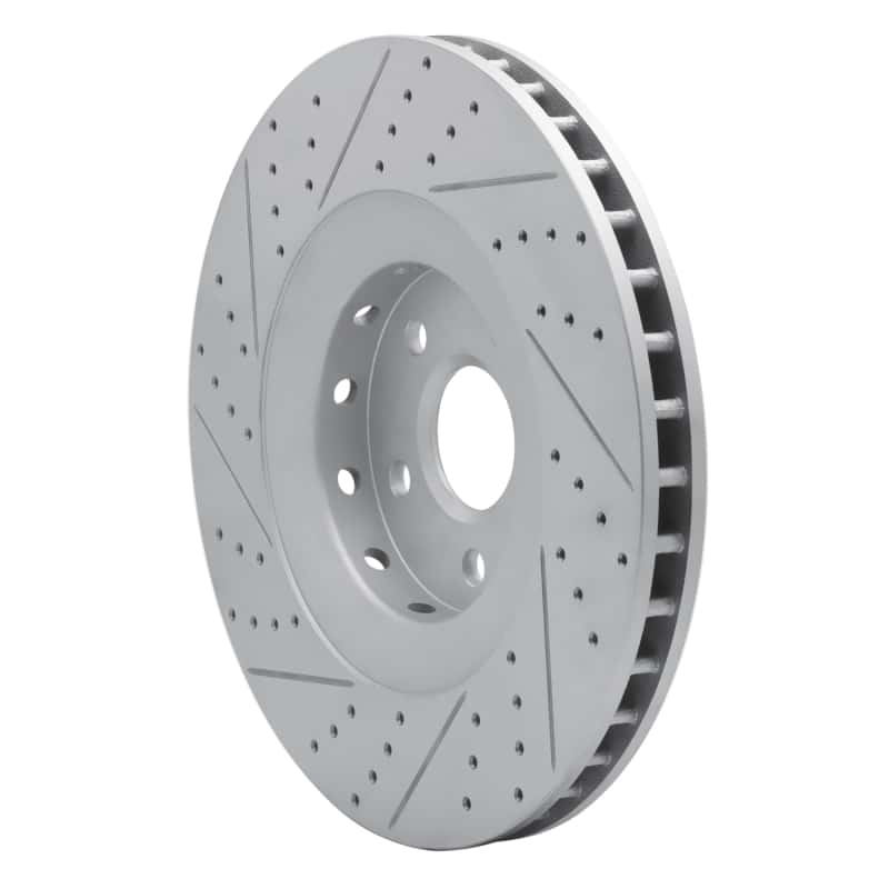 R1 Concepts — R1 09-15 Cadillac Cts Front Right Drilled & Slotted Geo-Carbon Rotor - view 4
