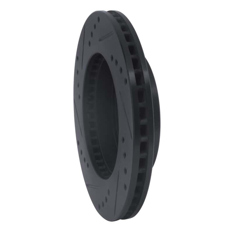 R1 Concepts — R1 91-94 Toyota Previa Front Right Drilled & Slotted Black Brake Rotor
R1 Brake Rotor Drill - view 4