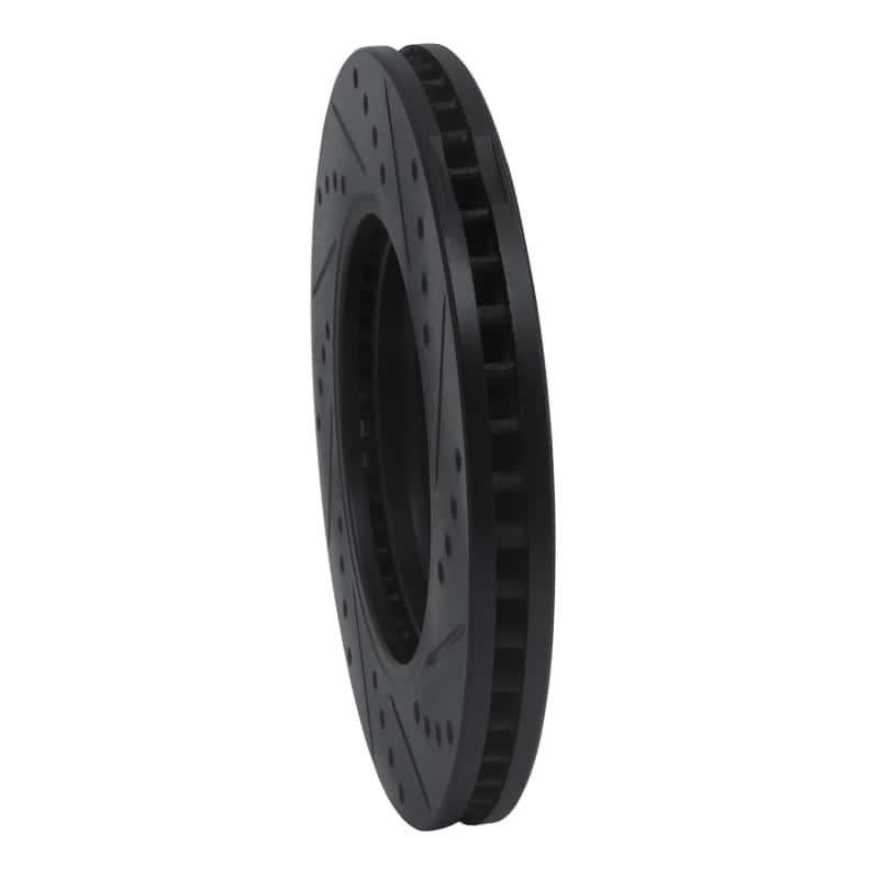 R1 Concepts — R1 05-21 Nissan Frontier Front Left Drilled & Slotted Black Brake Rotor
R1 Brake Rotor Drill - view 4