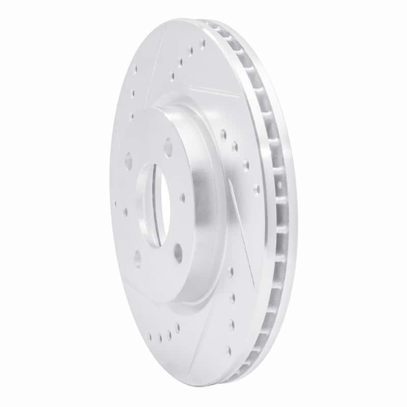 R1 Concepts — R1 14-20 Peugeot 2008 (Mexico) Rear Left Drilled & Slotted Silver Brake Rotor - view 2