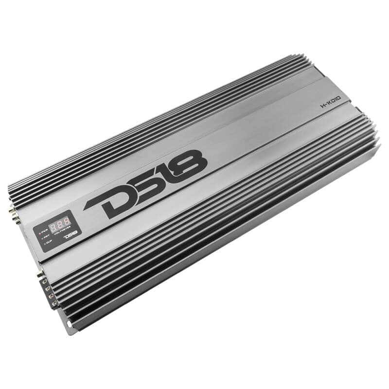 DS18 — DS18 1-Chnl Amp 18000 Burst/0.67ohm 10000/1ohm 5800/2ohm 3500/4ohm Watts RMS w/ Voltmeter Black - view 5