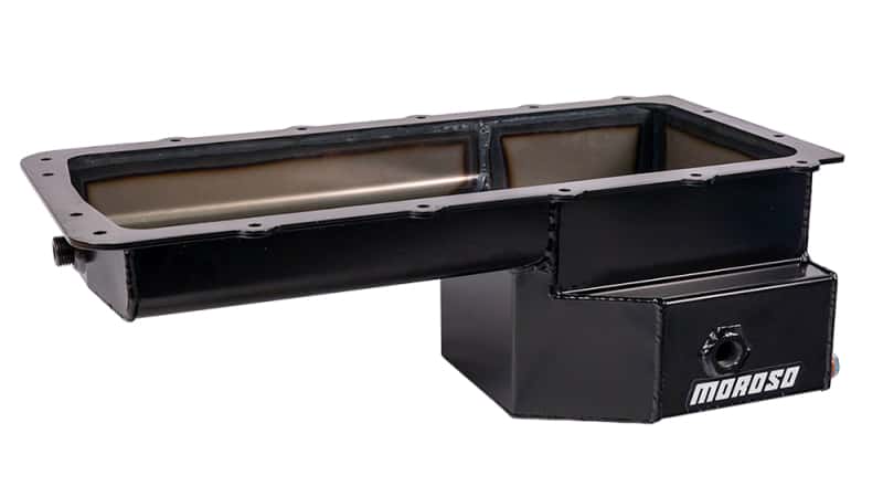 Moroso — Moroso Ford 5.0 Coyote/Fox Swap (w/Rear Sump) Road Race Baffled Wet Sump 7.5qt 6-5/8in Steel Oil Pan - view 5