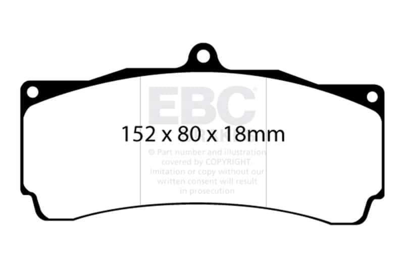 EBC — EBC Brakes Bluestuff Street and Track Day Brake Pads
Disc Brake Pad - view 3