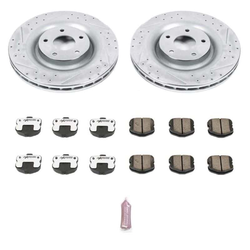 PowerStop — Power Stop 06-13 Chevrolet Corvette Front Z26 Street Warrior Brake Kit - view 1