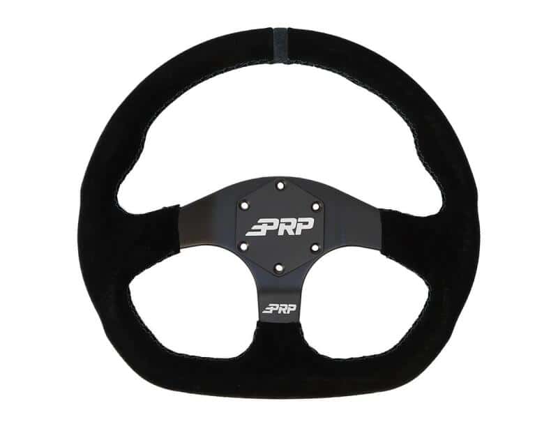 PRP Seats — PRP Comp-R D-Shape Suede Steering Wheel - Blue - view 1
