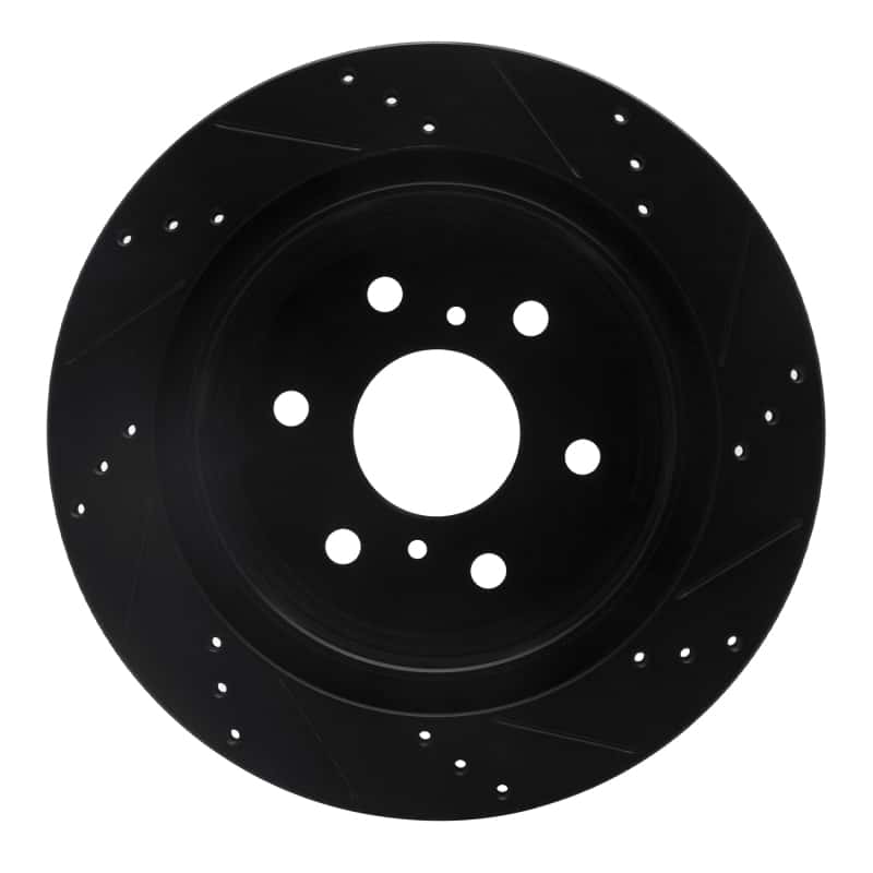 DFC — DFC 07-20 Cadillac Escalade ESV Rear Left Drilled & Slotted Black Brake Rotor - view 5
