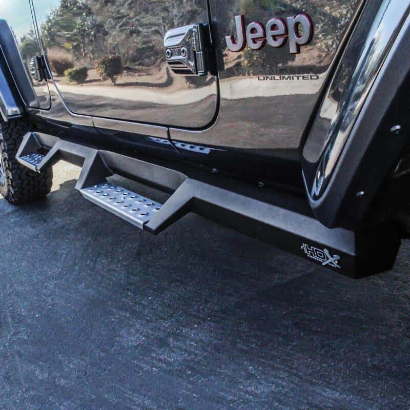 Westin — Westin/HDX 2018 Jeep Wrangler JL Unlimited Drop Nerf Step Bars - Textured Black
Nerf/Step Bar - view 6
