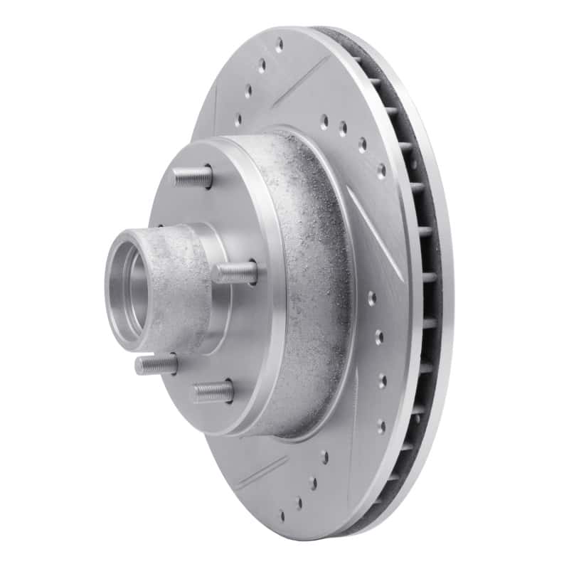 R1 Concepts — R1 1978-1990 Buick Skylark Front Left Drilled & Slotted Silver Brake Rotor
R1 Brake Rotor Drill - view 2