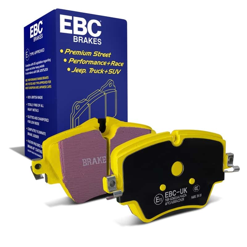 EBC — EBC 16-17 BMW X1 XDrive28i Yellowstuff Front Brake Pads
Disc Brake Pad - view 2