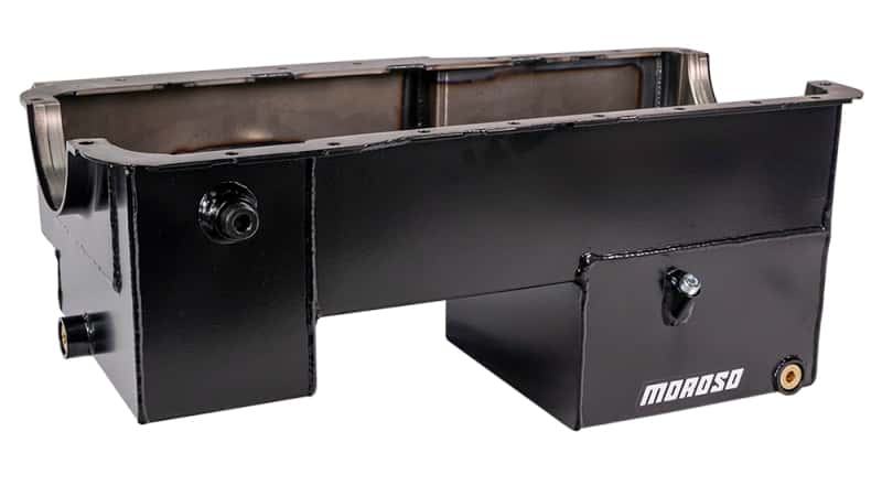 Moroso — Moroso Ford 351W (w/Rear Sump & Billet End Seals) Power Pouch Wet Sump 7qt 9in Steel Oil Pan - view 2