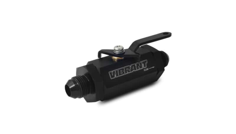 Vibrant — Vibrant -8AN to -8AN Male Shut Off Valve - Black
-8ANMaleShutOffValve - view 2
