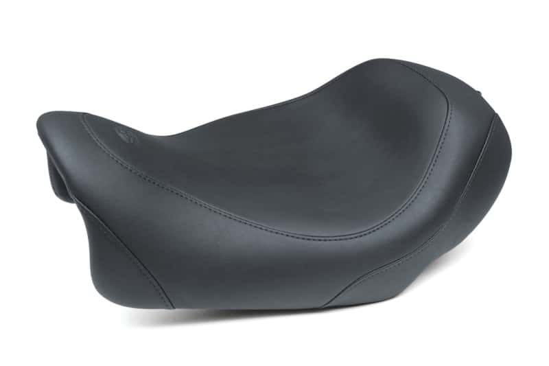 Mustang Motorcycle — Mustang 14-17 Harley Fat Bob Wide Tripper Solo Seat - Black - view 1