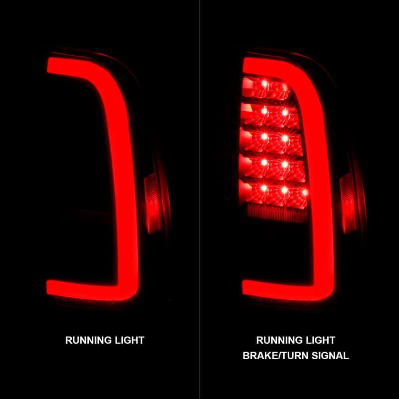 ANZO — ANZO 00-06 Toyota Tundra (Std. Bed/Reg Cab) LED Taillights w/Light Bar Black Housing Smoke Lens - view 9