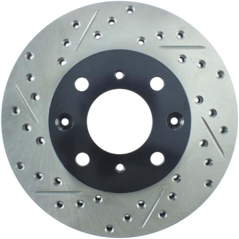 Stoptech — StopTech 96-00 Honda Civic DX/HX Coupe/90-00 Civic DX/LX Sedan Slotted & Drilled Right Front Rotor
Disc Brake Rotor
Slot/Drill Rotor - view 1