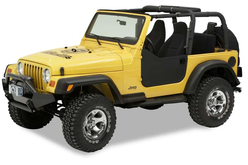 Bestop — Bestop 97-06 Jeep Wrangler TJ Lower Fabric Doors (Black Diamond)
Lower Fabric Doors - view 1