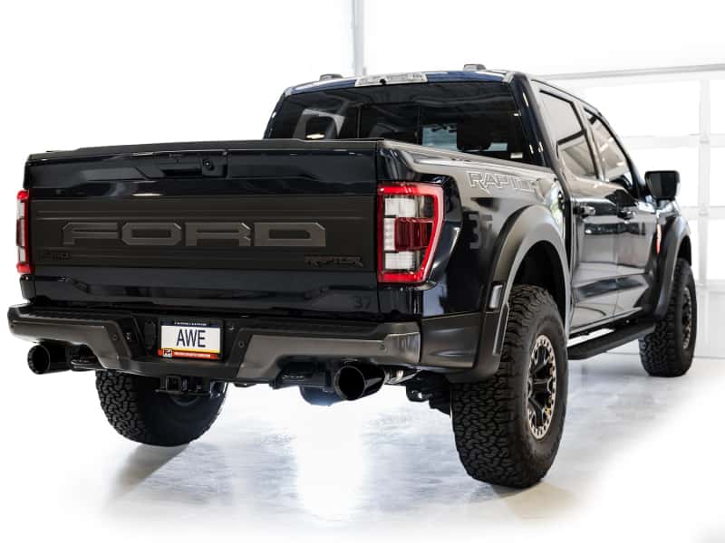AWE Tuning — AWE Gen 3 Ford Raptor SwitchPath Exhaust  - Diamond Black Tips
SwitchPath Exhaust - view 5