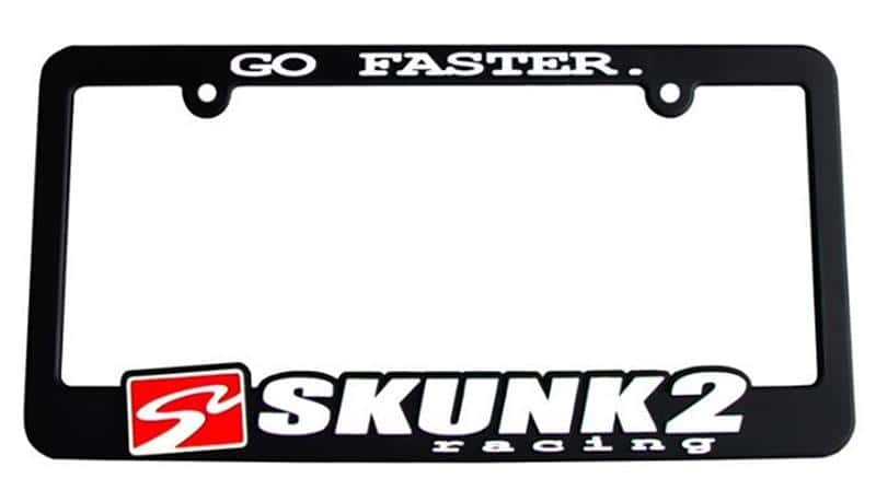 Skunk2 Racing — Skunk2 Go Faster License Plate Frame
License Plate Frame - view 2