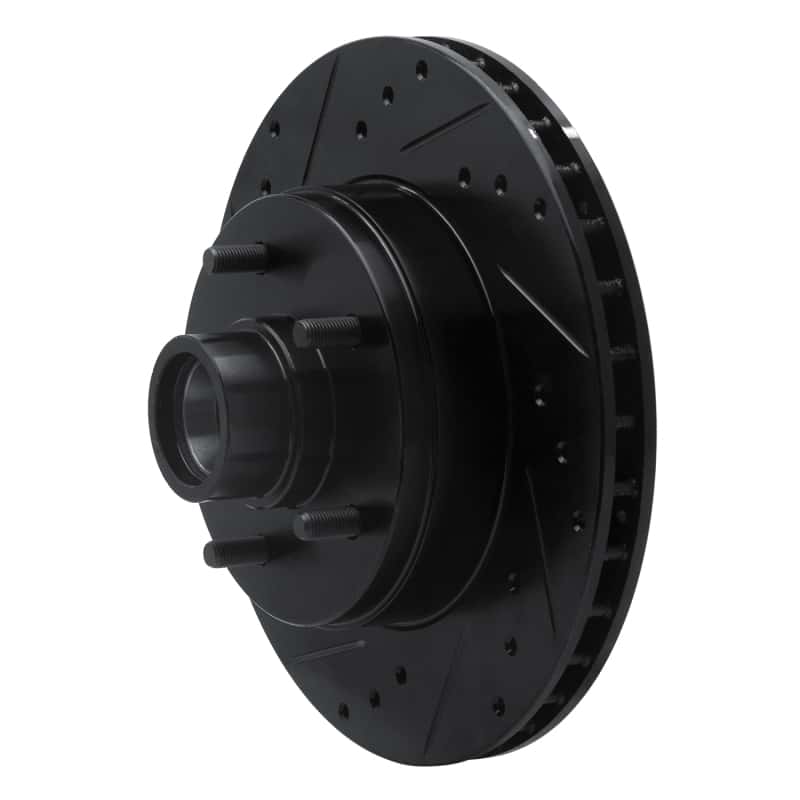 R1 Concepts — R1 91-96 Buick COMMERCIAL CHASSIS Front Left Drilled & Slotted Black Brake Rotor
R1 Brake Rotor Drill - view 2