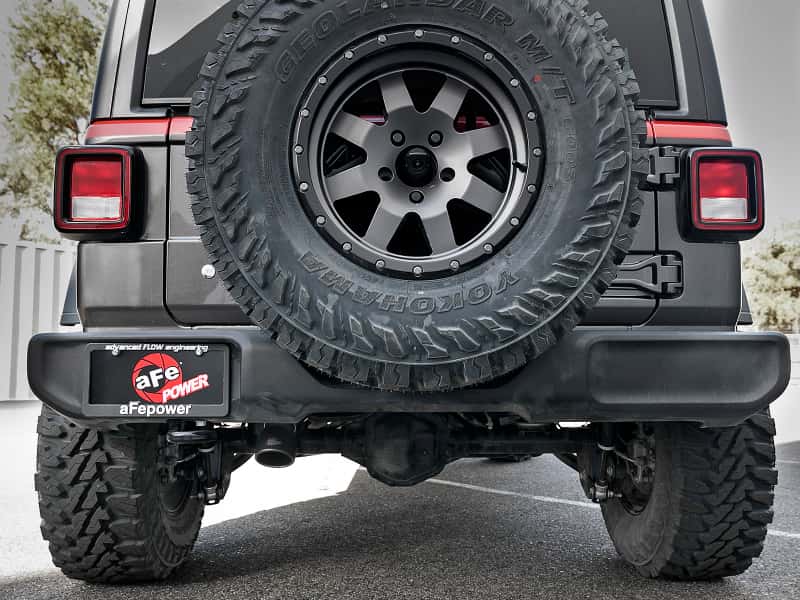 aFe — aFe MACH Force-Xp Axle-Back Hi-Tuck Exhaust System w/Black Tip 18-19 Jeep Wrangler (JL) V6 3.6L
Cat-Back Exhaust - view 5