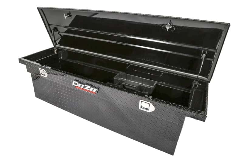 Dee Zee — Dee Zee Universal Tool Box - Red Crossover - Single Lid Black BT (Deep Low)
ToolBxTrkBedRTR - view 4