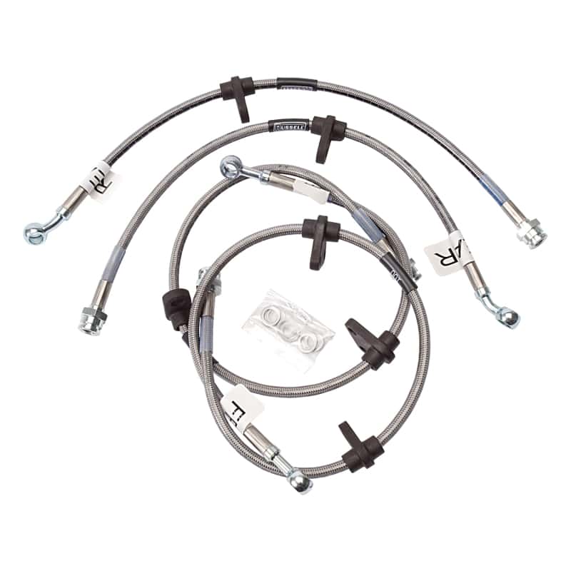 Russell — Russell Performance 92-95 Honda Civic (All with rear discs/ no ABS) Brake Line Kit
Brake Hose Kit - view 2