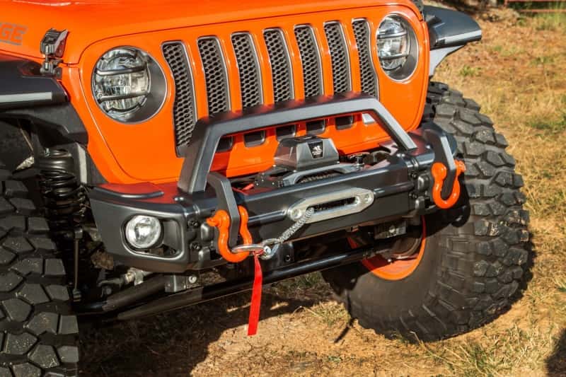 Rugged Ridge — Rugged Ridge 18-22 Jeep Wrangler JL/JT Grille Arcus Front Bumper Stamped Steel Overrider Bar
OFFROAD_BUMPERS
Bumper- Front - view 4
