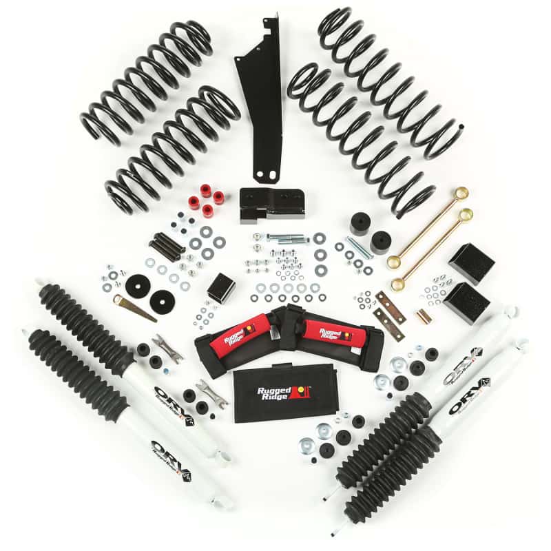Rugged Ridge — Rugged Ridge 2.5in Lift Kit with Shocks 07-18 Jeep Wrangler JK
Lift Kit-Suspension - view 2